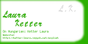 laura ketter business card